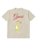 Ivory Yellow Rabbit Standing Upright Graphic T-Shirt - front product view