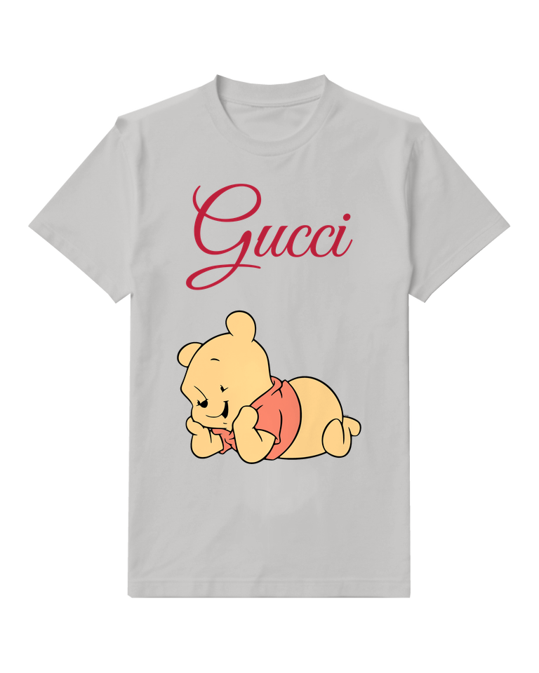 Light Gray Resting Golden Bear Graphic T-Shirt - front product view