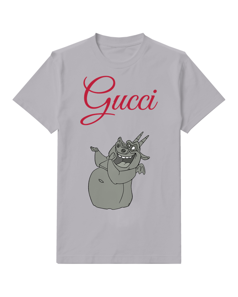 Light Gray Hugo Smiling Arms Raised Graphic T-Shirt - front product view