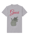 Light Gray Hugo Smiling Arms Raised Graphic T-Shirt - front product view