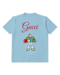 Sky Blue Buzz Lightyear Holding Gift Boxes Graphic T-Shirt - front product view