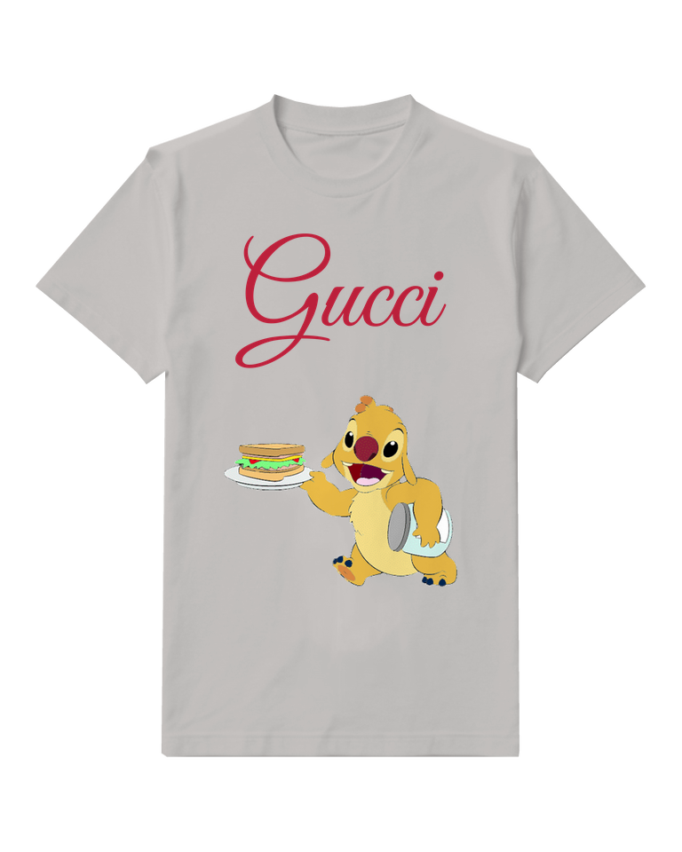 Light Gray Reuben Presenting A Sandwich And Carrying A Jar Graphic T-Shirt - front product view