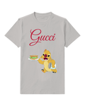 Light Gray Reuben Presenting A Sandwich And Carrying A Jar Graphic T-Shirt - front product view
