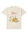 Ivory Little Yellow Fish White Fins Graphic T-Shirt - front product view