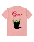Blush Pink Horned Sorceress Raised Green Hands Graphic T-Shirt - front product view