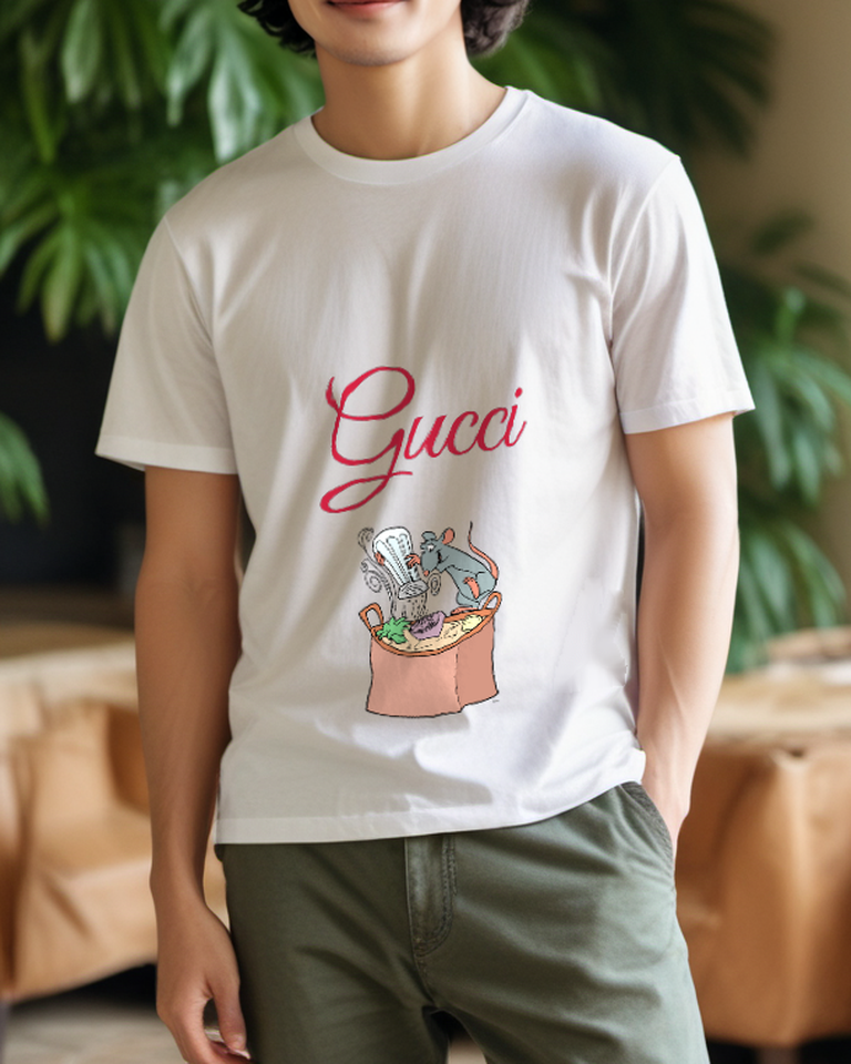 White Rat Cooking Pot Graphic T-Shirt - styled view 5