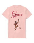 Blush Pink Meerkat Raised Paw Graphic T-Shirt - front product view