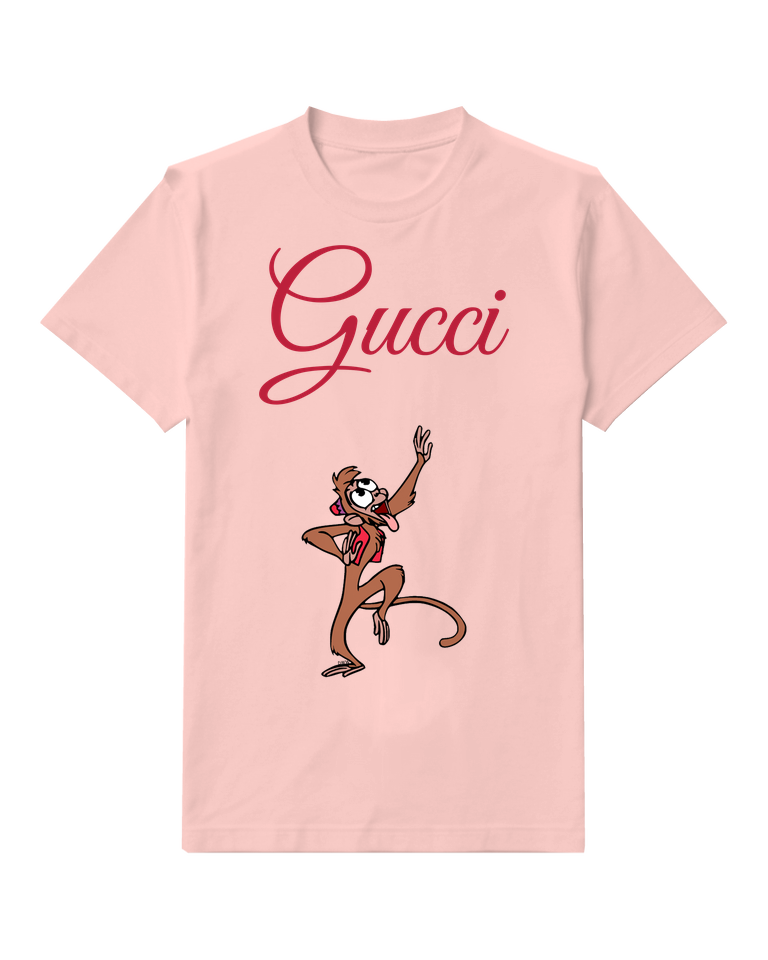 Blush Pink Meerkat Raised Paw Graphic T-Shirt - front product view
