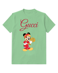 Sage Green Holiday Cookie Mouse Graphic T-Shirt - front product view