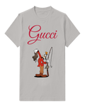 Light Gray Goofy Fishing With Rod And Boot Graphic T-Shirt - front product view