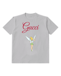 Light Gray Tinker Bell Flying Upward Graphic T-Shirt - front product view
