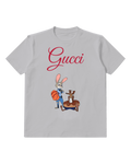Light Gray Rabbit Basketball Pal Graphic T-Shirt - front product view