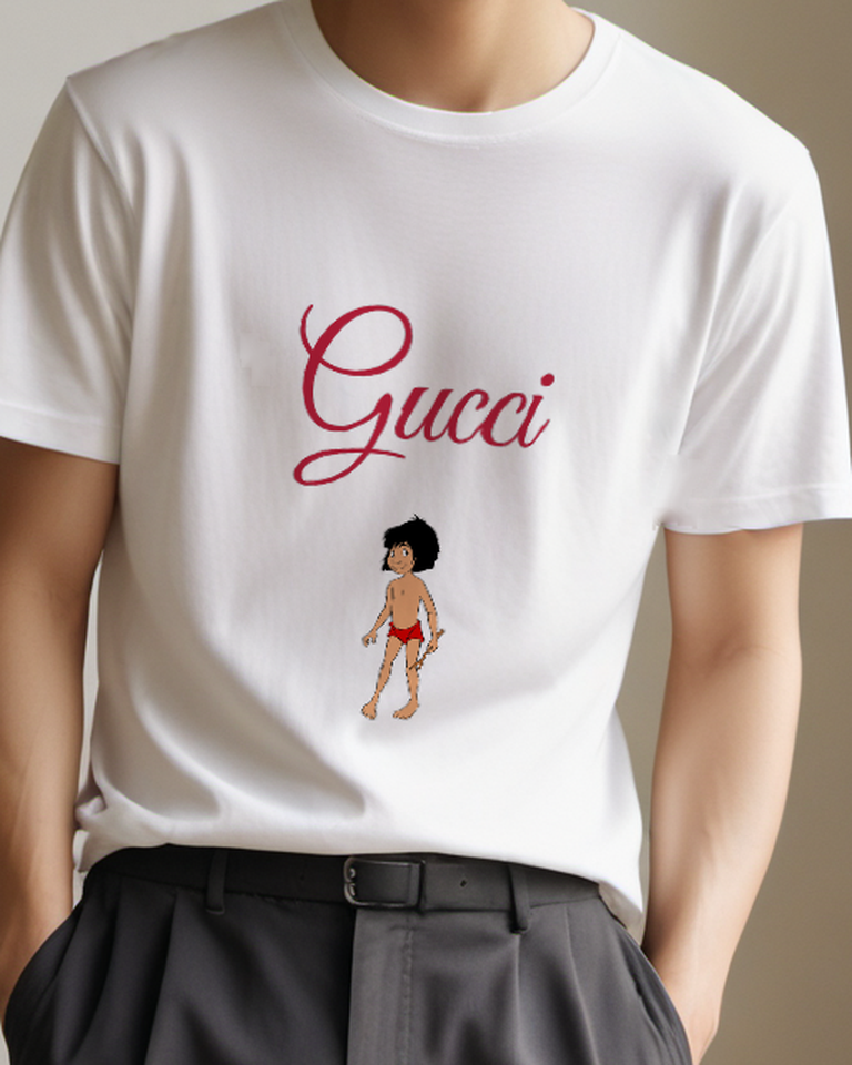Light Gray Young Boy Standing Barefoot Graphic T-Shirt - model wearing view