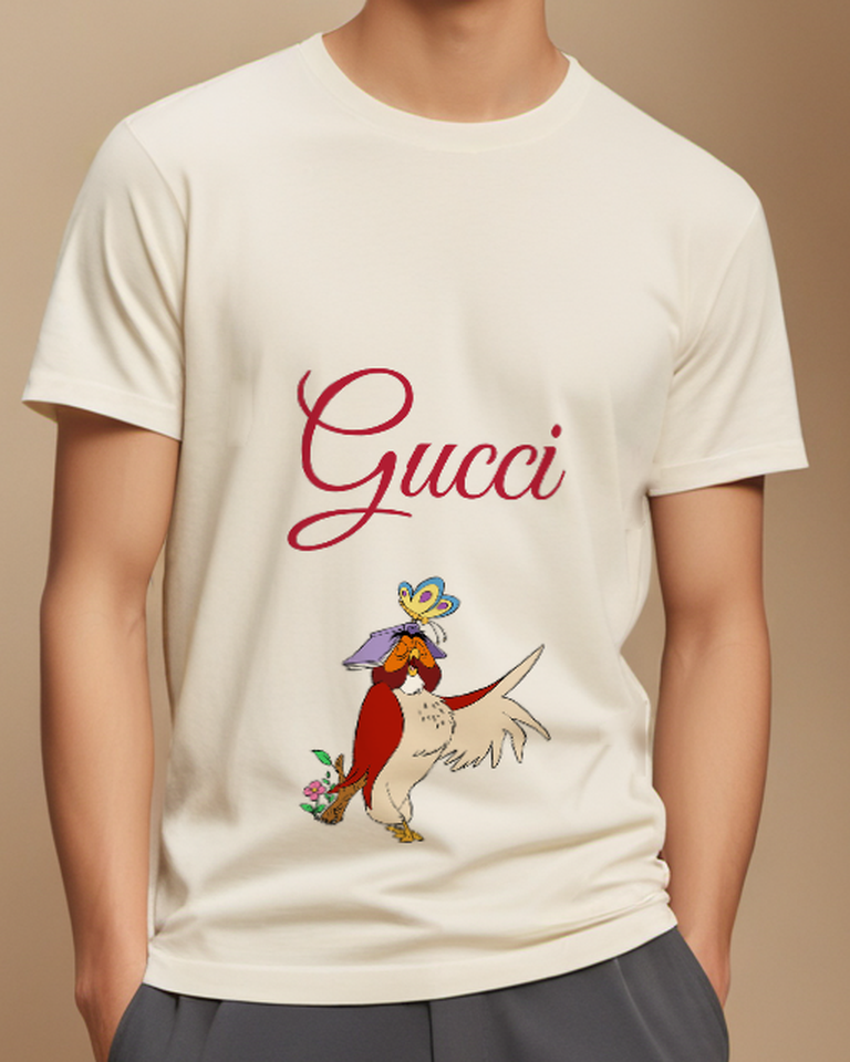 Ivory Owl With Butterfly On Book Graphic T-Shirt - model wearing view