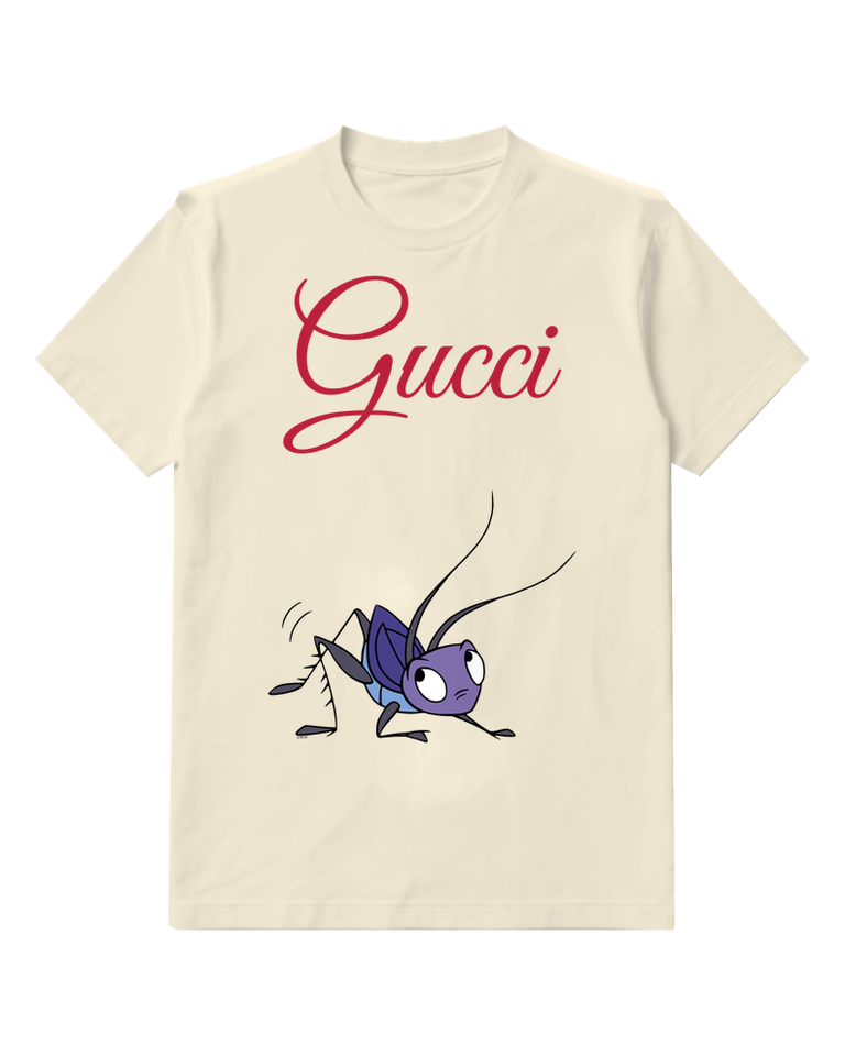 Ivory Purple Cricket Long Antennae Graphic T-Shirt - front product view