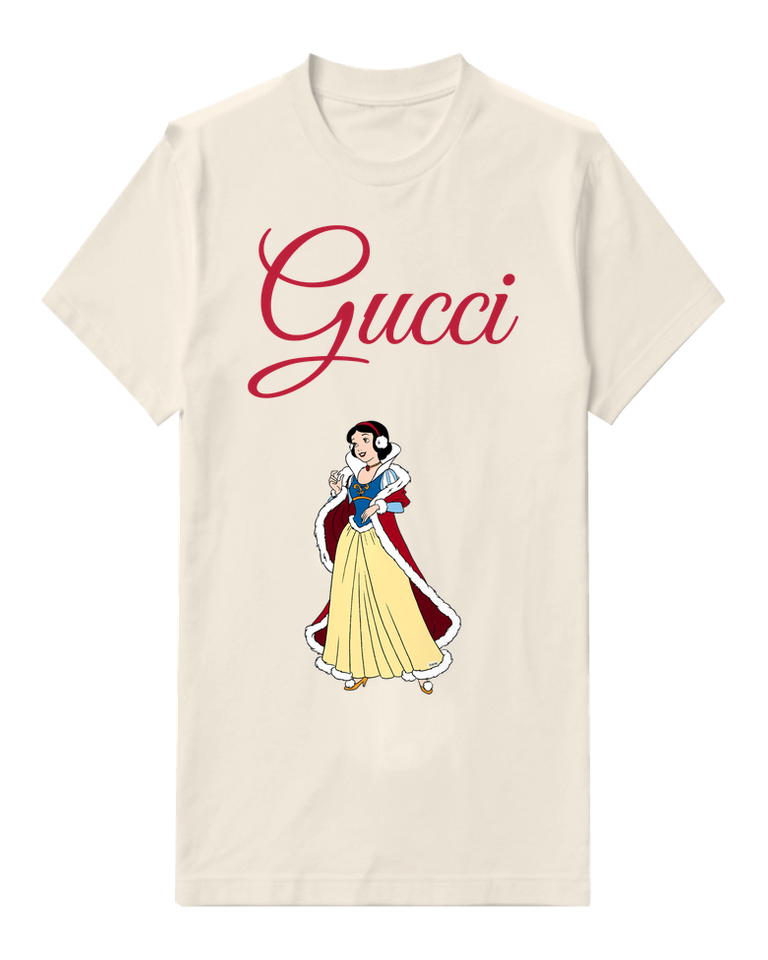Ivory Snow White In Winter Dress Graphic T-Shirt - front product view