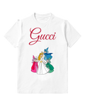 White Princess Aurora With Three Fairies Graphic T-Shirt - front product view
