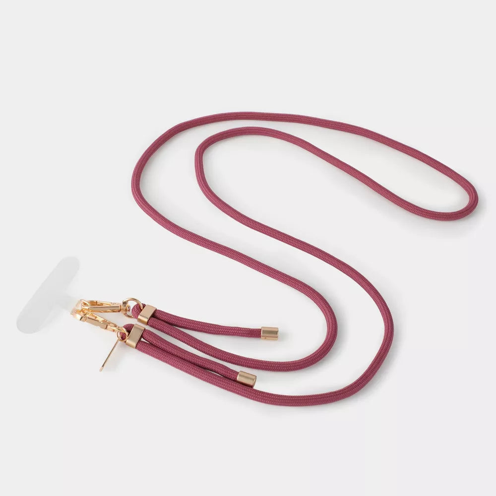 Adjustable Woven Rope Crossbody Phone Strap