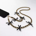 Bow Decor Metal Chain Crossbody Phone Strap