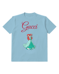 Sky Blue Red Haired Princess In Flowing Gown Graphic T-Shirt - front product view