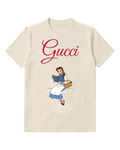 Ivory Belle Reading Book While Seated Crew Neck Graphic T-Shirt - front product view