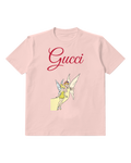 Blush Pink Tinker Bell Flying With Companion Graphic T-Shirt - front product view