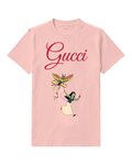 Blush Pink Mulan Flying With Colorful Kite Graphic T-Shirt - front product view