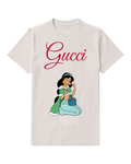 Light Gray Jasmine Kneeling With Gift Graphic T-Shirt - front product view