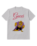 Light Gray Angry Beast In Purple Cloak Graphic T-Shirt - front product view