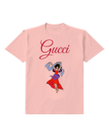 Blush Pink Dancer In Flowing Robes Graphic T-Shirt - front product view