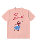 Blush Pink Belle Skating Gracefully On Ice Graphic T-Shirt - front product view