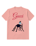 Blush Pink Spider Like Character In Elegant Pose Graphic T-Shirt - front product view