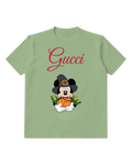 Sage Green Harvest Pilgrim Mouse Graphic T-Shirt - front product view