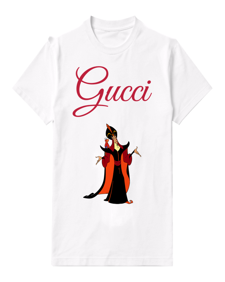 White Jafar Villainous Arms Outstretched Graphic T-Shirt - front product view