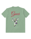 Sage Green Buzz Lightyear Jumping With Arms Raised Graphic T-Shirt - front product view