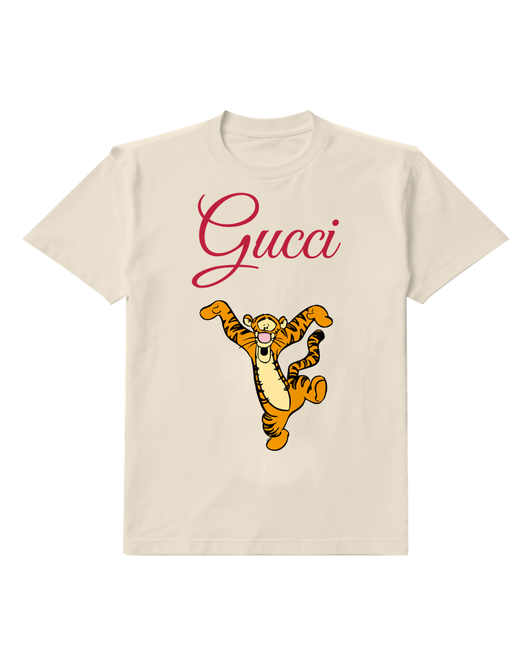 Ivory Tiger High Kick Graphic T-Shirt - front product view