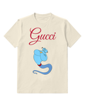 Ivory Blue Genie In Confident Pose Graphic T-Shirt - front product view