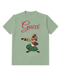Sage Green Meerkat Grass Skirt Graphic T-Shirt - front product view