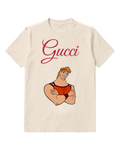 Ivory Hercules Arms Crossed Smiling Graphic T-Shirt - front product view