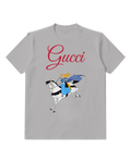 Gray Aurora Rides Horse With Flowing Cape Graphic T-Shirt - front product view