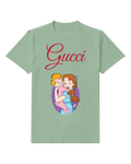 Sage Green Nightdress Siblings Purple Oval Graphic T-Shirt - front product view