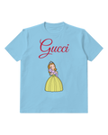 Sky Blue Princess Sofia Holding A Cat Graphic T-Shirt - front product view