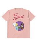 Blush Pink Blue Fairy And Puppet Purple Circle Graphic T-Shirt - front product view
