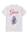 White Briar Rose Holding Woven Basket Graphic T-Shirt - front product view