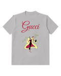Light Gray Cruella In Dramatic Stance Holding Cigarette Graphic T-Shirt - front product view