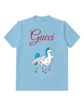 Sky Blue Pegasus Standing Proudly Graphic T-Shirt - front product view