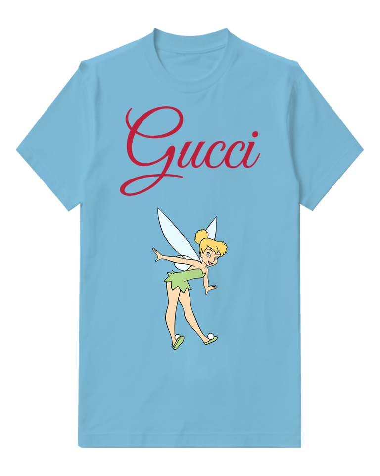 Sky Blue Blonde Fairy Hands On Hips Graphic T-Shirt - front product view