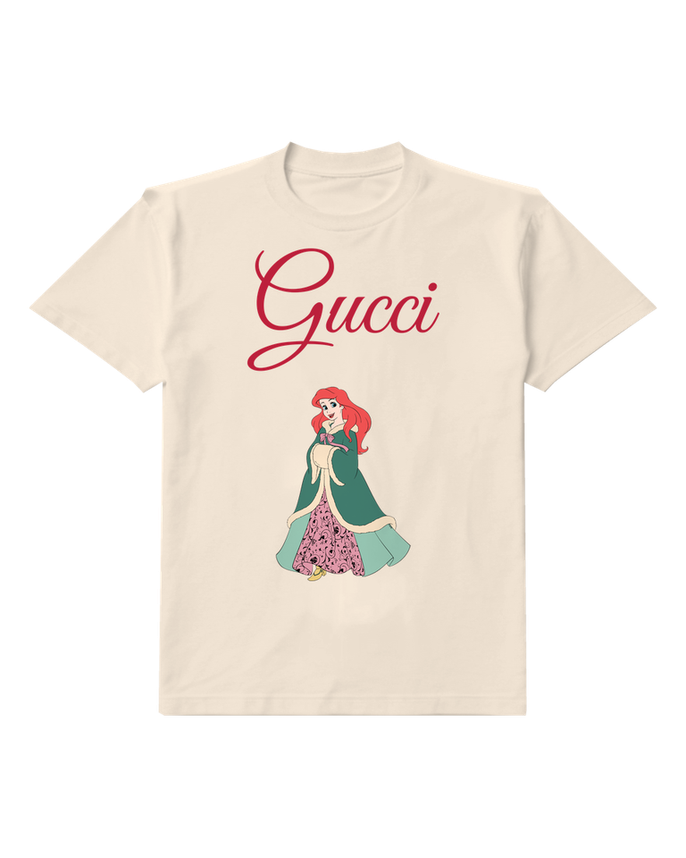 Ivory Ariel In Winter Cloak Graphic T-Shirt - front product view