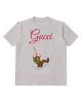 Light Gray Quasimodo Swinging On Rope Crew Neck Graphic T-Shirt - front product view