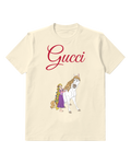 Ivory Princess Beside Tall White Horse Graphic T-Shirt - front product view